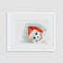 SANTA CAT ARCHIVAL GICLEE ART PRINT